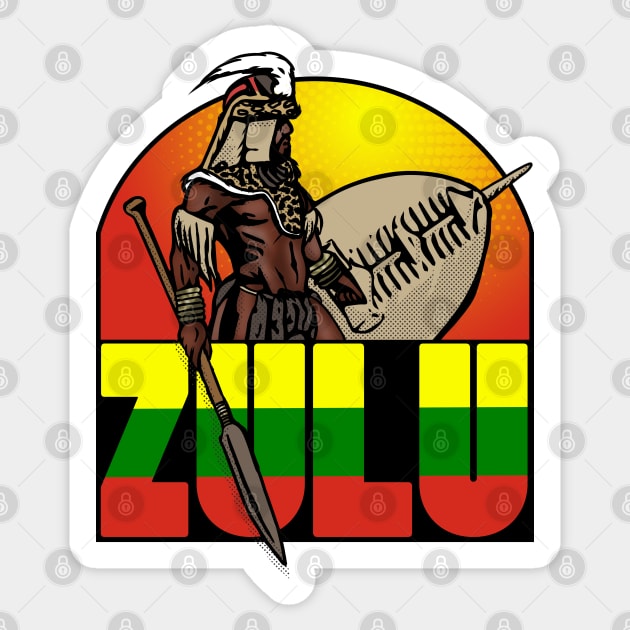 Zulu Sticker by Doc Multiverse Designs